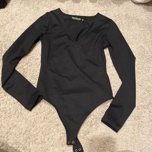 Womens Abercrombie black body suit